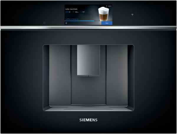 Siemens CT718L1B0 - iQ700, Einbau-Kaffeevollautomat, Schwarz, Wassertank, 60 x 45 cm